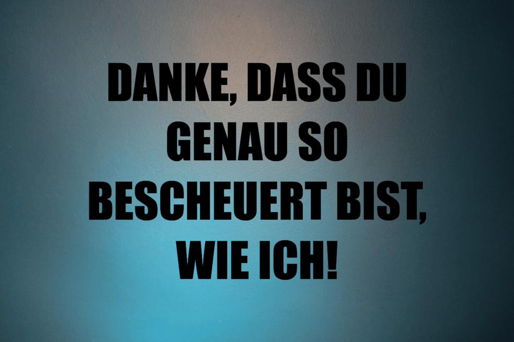 DANKE, DASS DU GENAU SO BESCHEUERT BIST, WIE ICH! - IstDasLustig.de
